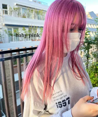 ロング 透明感カラー👑 井上美乃里のヘアスタイル