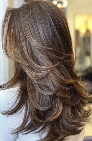 セミロング カラー TORi 三宮店所属・レイヤーカット/ SHOKUのヘアスタイル