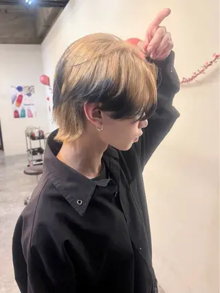 ショート 店長🌟小顔似合わせ デザインカラー◎古田のヘアスタイル