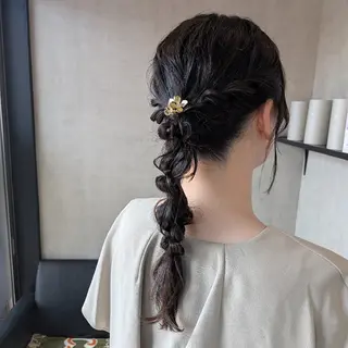 ロング ヘアアレンジ 小林 梨香のヘアスタイル