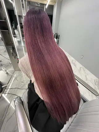 ロング 白髪ぼかしハイライト 🥇店長JUKIYAのヘアスタイル