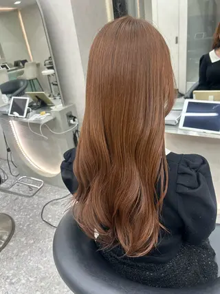 セミロング カラー ヘアアレンジ fumika🎀 ベージュのヘアスタイル