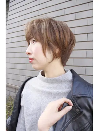 ショート カラー ママ美容師 *ヒマワリのヘアスタイル