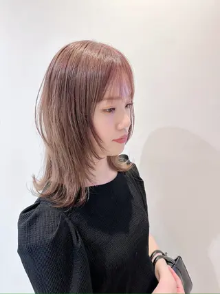 ミディアム 髪質改善・ クロスパーマ◎倉澤のヘアスタイル