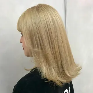 ミディアム カラー カット・ブリーチ TAIGAのヘアスタイル
