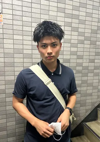 ショート パーマ メンズ 💈メンズ短髪特化 ✂︎伊藤大輝💈のヘアスタイル