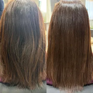 セミロング 🫧髪質改善 ストレート✨飯塚🫧のヘアスタイル