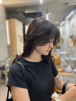 セミロング カラー SALT WATER所属・🤎𝐌𝐚𝐨⌇ お悩み解決美容師🤎のヘアスタイル