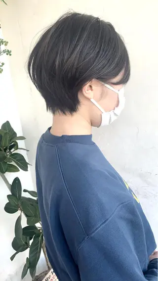 ショート カラー 京都大人女性ショート 徒歩1分/秋山のヘアスタイル