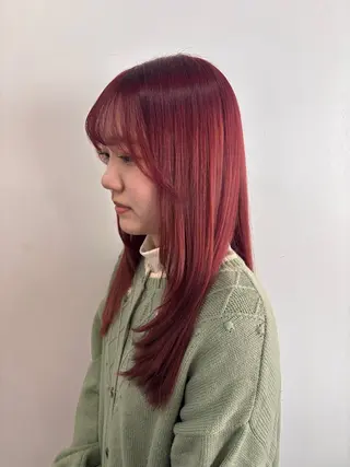 セミロング 海外風ヘア 野田光也のヘアスタイル