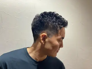 ショート パーマ メンズ 浅見 天翔のヘアスタイル
