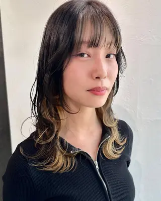 セミロング カラー インナーカラー/レイ ヤーカット♡/マキシのヘアスタイル