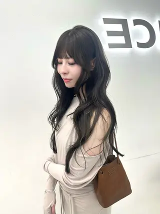 ロング カラー ヘアアレンジ 大人っぽ中韓レディ ヘア🤍MAOのヘアスタイル
