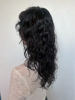 ロング きはね 💚のヘアスタイル