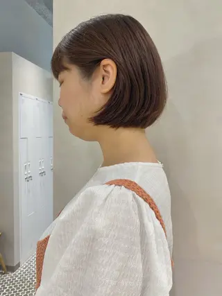 ミディアム カラー 砂原 ひよりのヘアスタイル