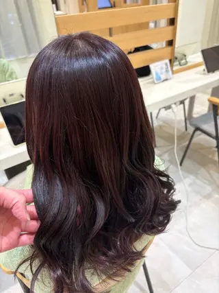 セミロング カラー 脇尾 百花のヘアスタイル