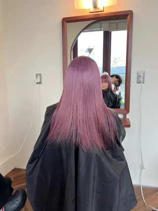 ミディアム カラー レイヤー専門家 ダブルカラー修のヘアスタイル