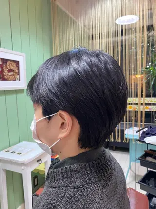 メンズ 🩶西 雪乃/透明感 くすみカラー🫧のヘアスタイル