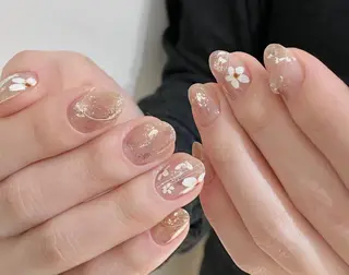 ネイル By moonネイル 🌷ワンホン/韓国風のネイルデザイン