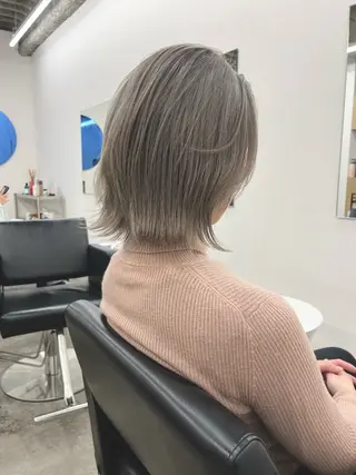 ミディアム カラー KEPKA ヤマグチ 天神 今泉のヘアスタイル