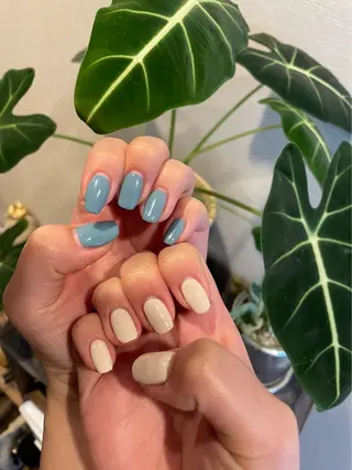 ネイル 池袋Uni nail 上品シンプルデザインのネイルデザイン