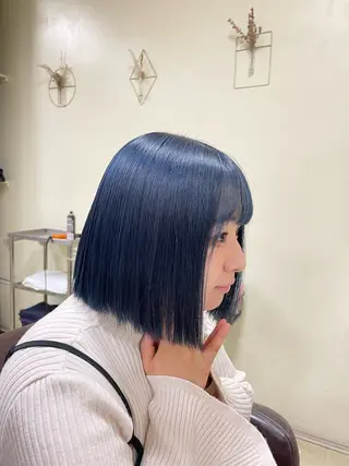 ショート カラー 縮毛・酸性ストレート 特化のヘアスタイル