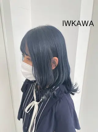 ミディアム カラー パーマ ヘアアレンジ 🌈ハイトーン髪質改 善🌈polon🌟のヘアスタイル