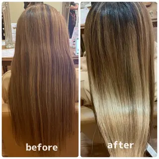 ロング カラー Saako/髪質改善 /耳つぼジュエリーのヘアスタイル