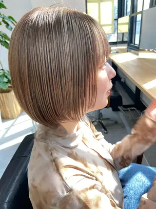 ショート カラー 田中 あやなのヘアスタイル