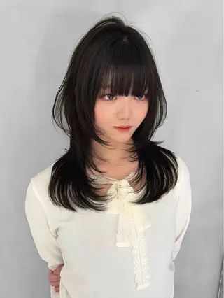 ミディアム カラー 🥇KEN /レイヤー/カラーのヘアスタイル