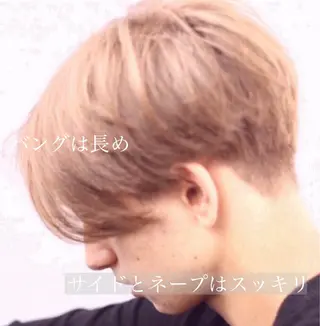 ミディアム カラー メンズ AKI アキのヘアスタイル