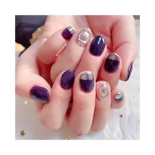 ショート ネイル 👑enen style👑のネイルデザイン