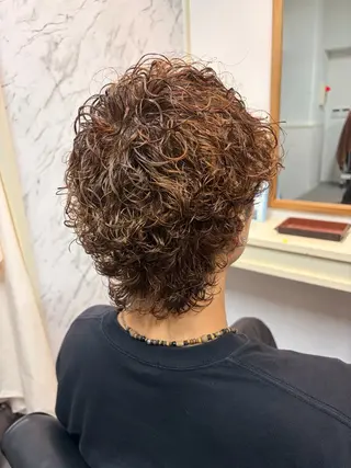 パーマ メンズ特化/パーマ/ フェードWATARUのヘアスタイル