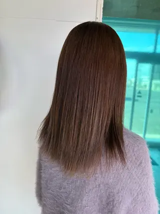 セミロング カラー 菊地 映香のヘアスタイル