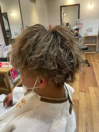 パーマ メンズ 浅香山✨美髪✨ やまもとあきこのヘアスタイル