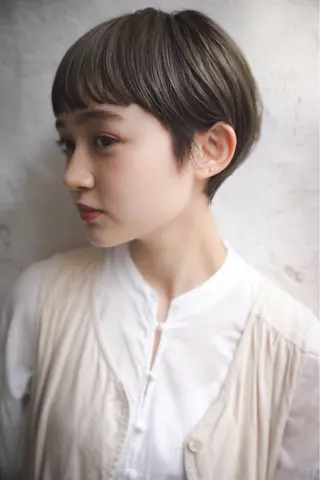 ショート カラー 岡安優太 顔まわり似合せが得意のヘアスタイル