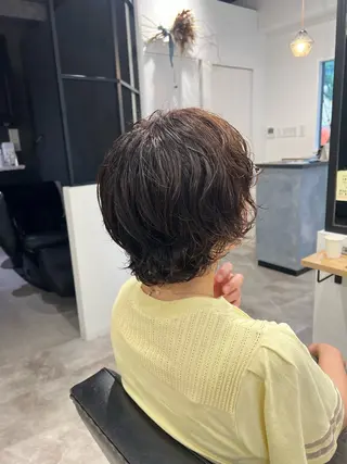 ショート カラー パーマ 黒阪 なみのヘアスタイル