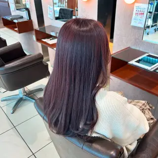 ロング カラー 落合 千夏のヘアスタイル