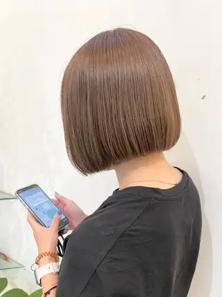 ショート カラー 髪質改善カラー🤍 エクステ✨君島由実子のヘアスタイル