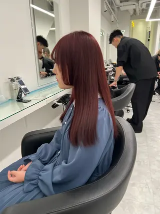 カラー ブリーチなし透明感 💗RYOTAのヘアスタイル