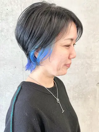 ショート ボブ/ゆるふわ ボブパーマ/とういのヘアスタイル