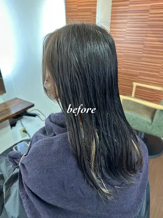ロング カラー 💜推しインナー カラー/菊池柊真💜のヘアスタイル