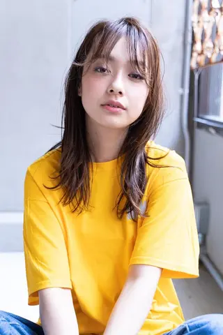 カラー ミディアム ヘアアレンジ 💈Chlom💈_ 公式_NewOpenのヘアスタイル