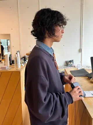 ショート パーマ メンズ 本常 七夕のヘアスタイル