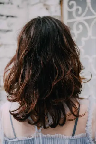 セミロング 中田  翔のヘアスタイル