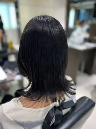 ミディアム カラー ヘアアレンジ 🧊🪞透明感カラー himeのヘアスタイル