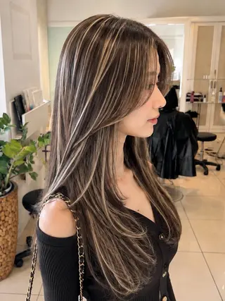ロング カラー 金子 直樹のヘアスタイル