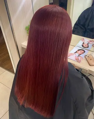 ロング カラー 横浜パーマ🌐ボブ✨ 暖色カラーもえかのヘアスタイル
