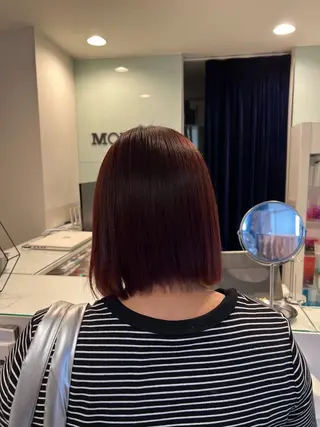ミディアム カラー SHU｜レイヤー カット/パーマのヘアスタイル