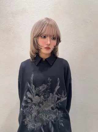 ミディアム カラー stair:case 武蔵小杉所属・パーマモデル募集中 🧡‬‪田中颯士のヘアスタイル